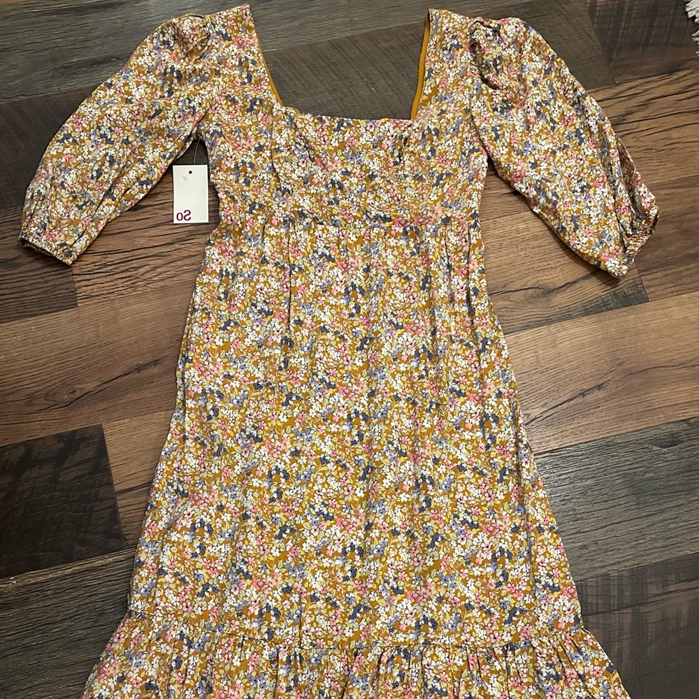 Floral Multicolor Maxi Dress